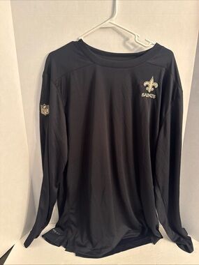 The Nike Tee New Orleans Saints Long Sleeve Dri-Fit On Field Apparel 2XL NWT